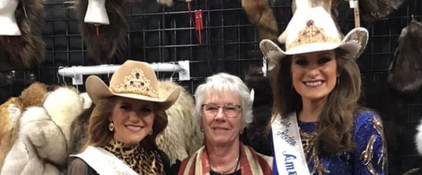Photo of owner with Miss Rodeo America at the Las Vegas Cinch Western Gift Show